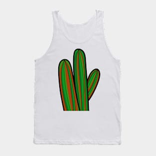 Green and Orange Cactus Tank Top